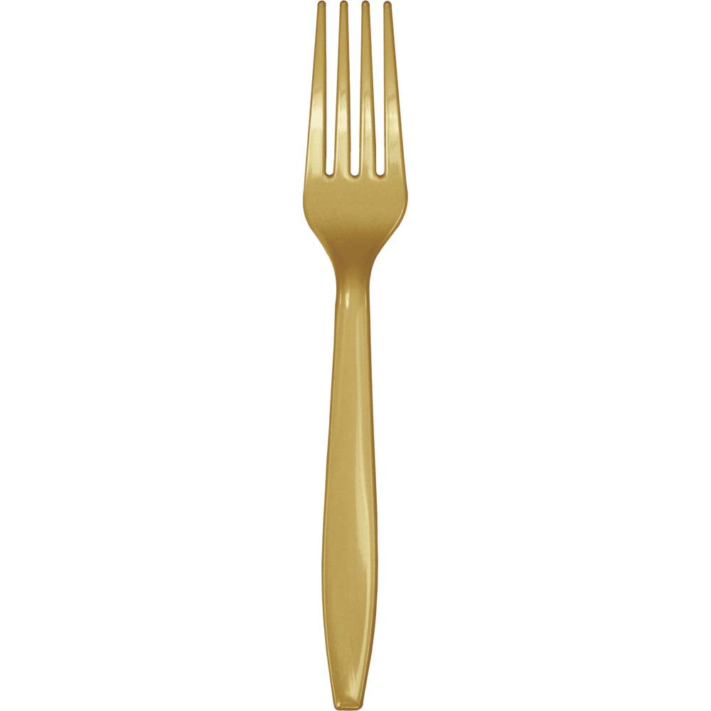 Glittering Gold Premium Plastic Forks