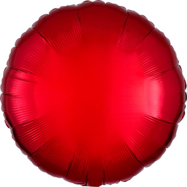 063 17"Red Metallic Circle Foil