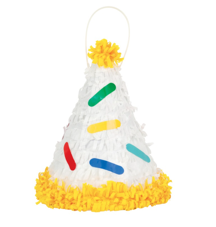 Mini Party Hat Shaped Pinata Favor