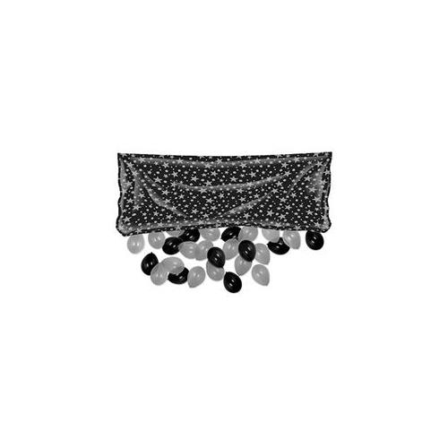 Plastic Balloon Bag - Black & Silver