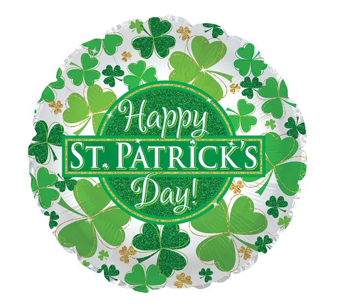 G006 17" HAPPY ST PATRICK'S DAY CLOVER