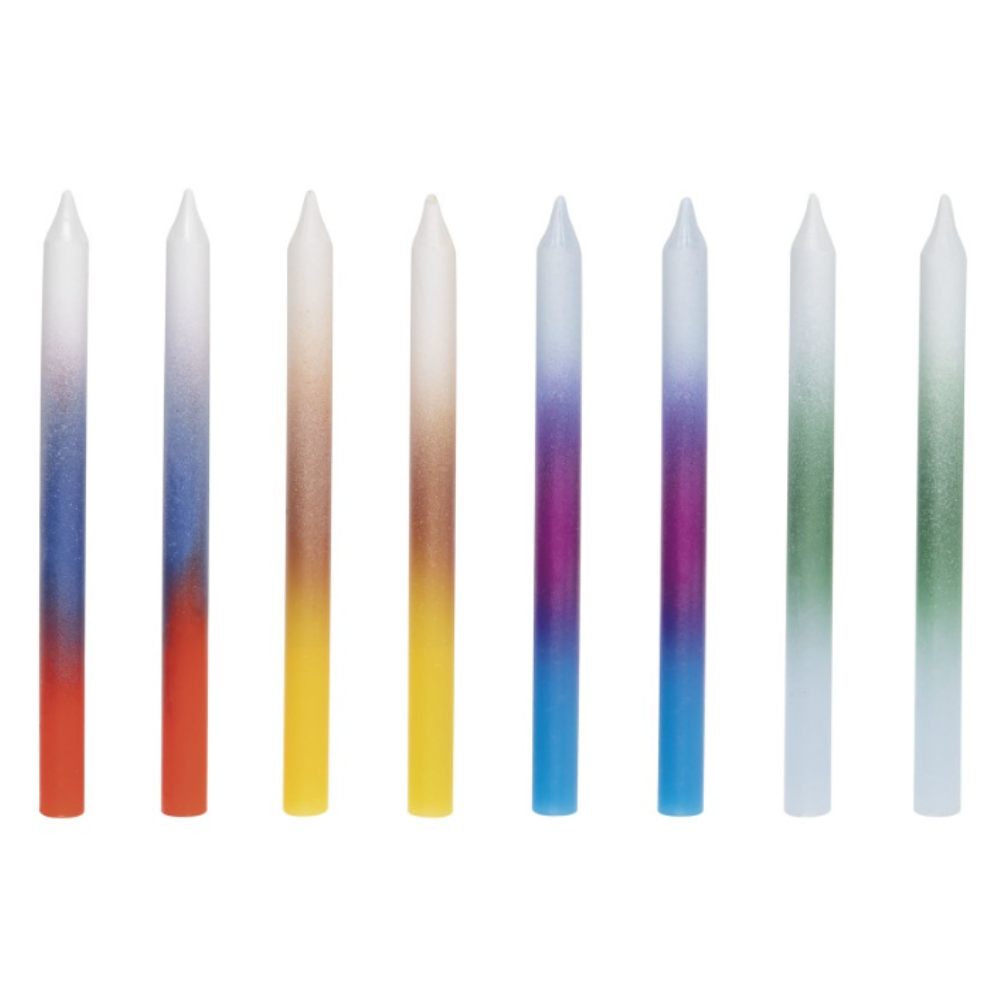Printed Candles Multicolor Confetti