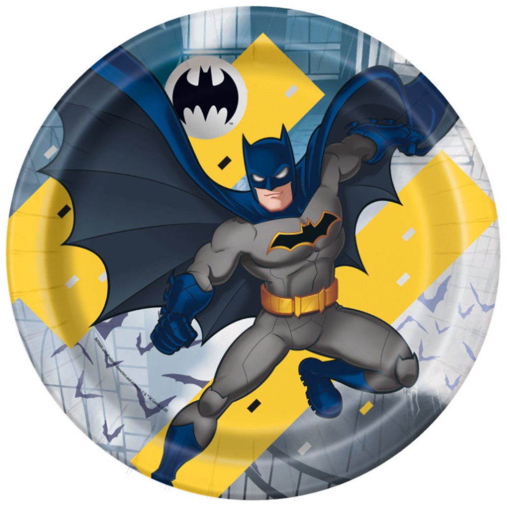 Batman Round 9" Dinner Plates  8ct