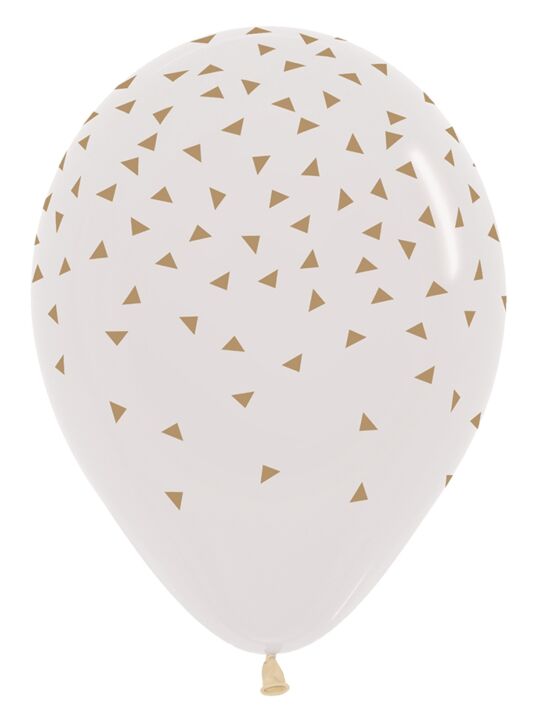 Gold Triangles Latex Balloon 1ct, 11" 