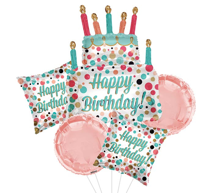 BIRTHDAY CAKE BALLOON BOUQUET