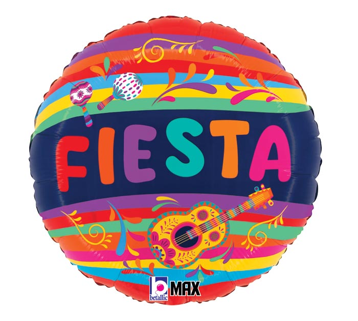335A  E004 18" PARTY FESTIVE FIESTA FOIL BALLOON