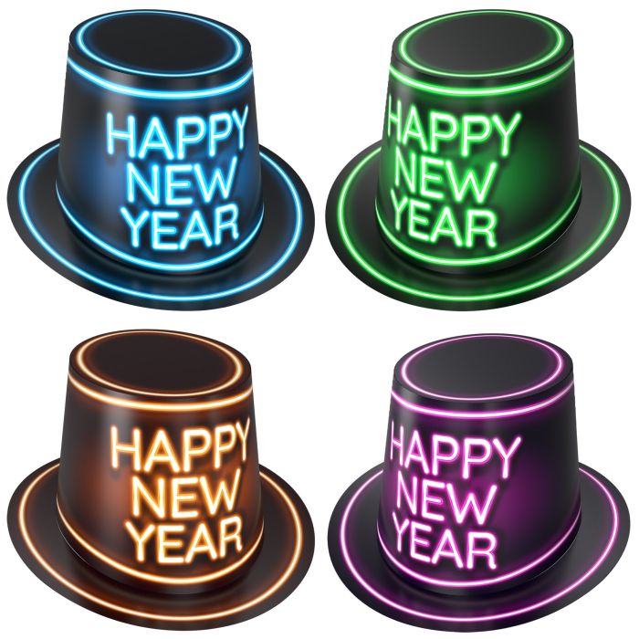 Glowing New Year Hi-Hat - Individually Sold