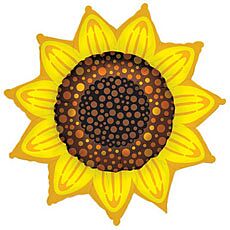 268 35" SUNFLOWER SHAPE FOIL BALLOON