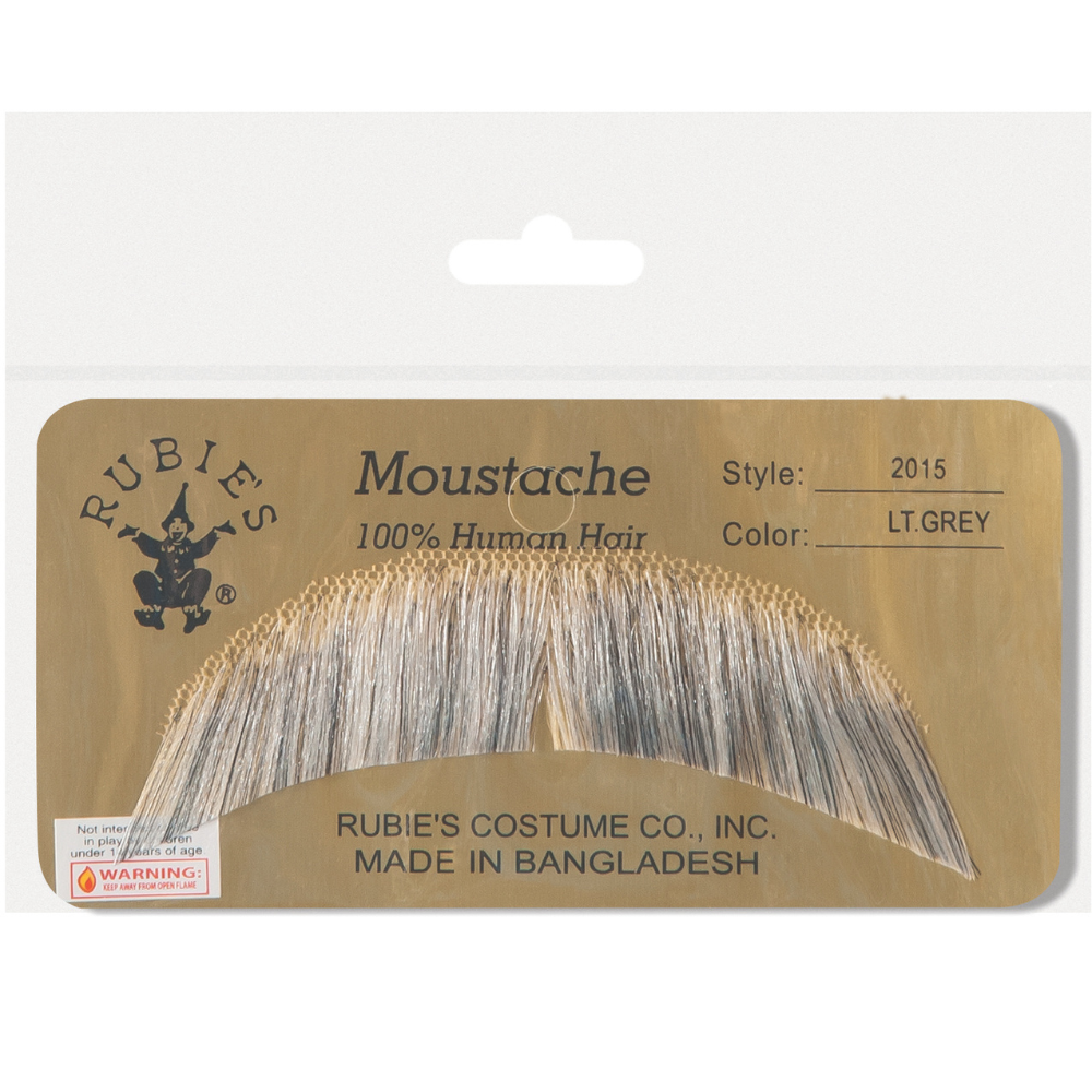 Professional Character Moustache-Light Grey