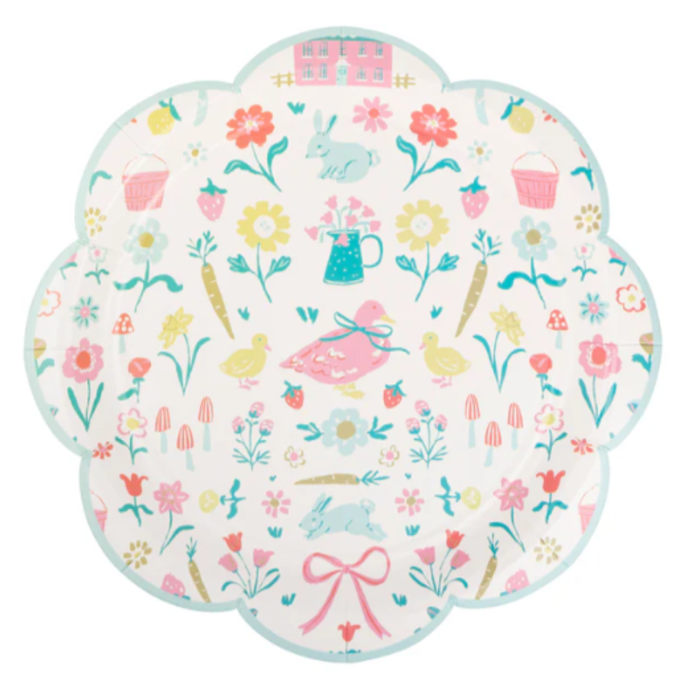 Springtime Cottage " Pattern Plate