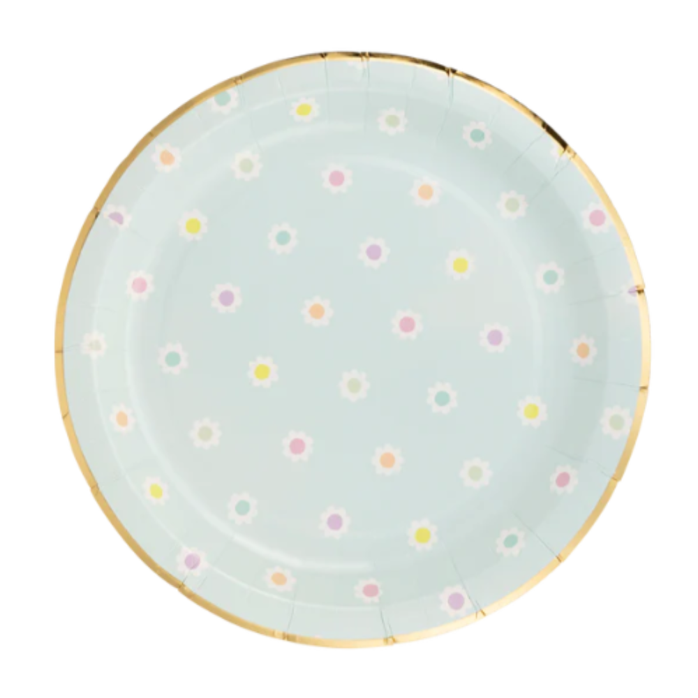 Daisy Dot Paper Plate
