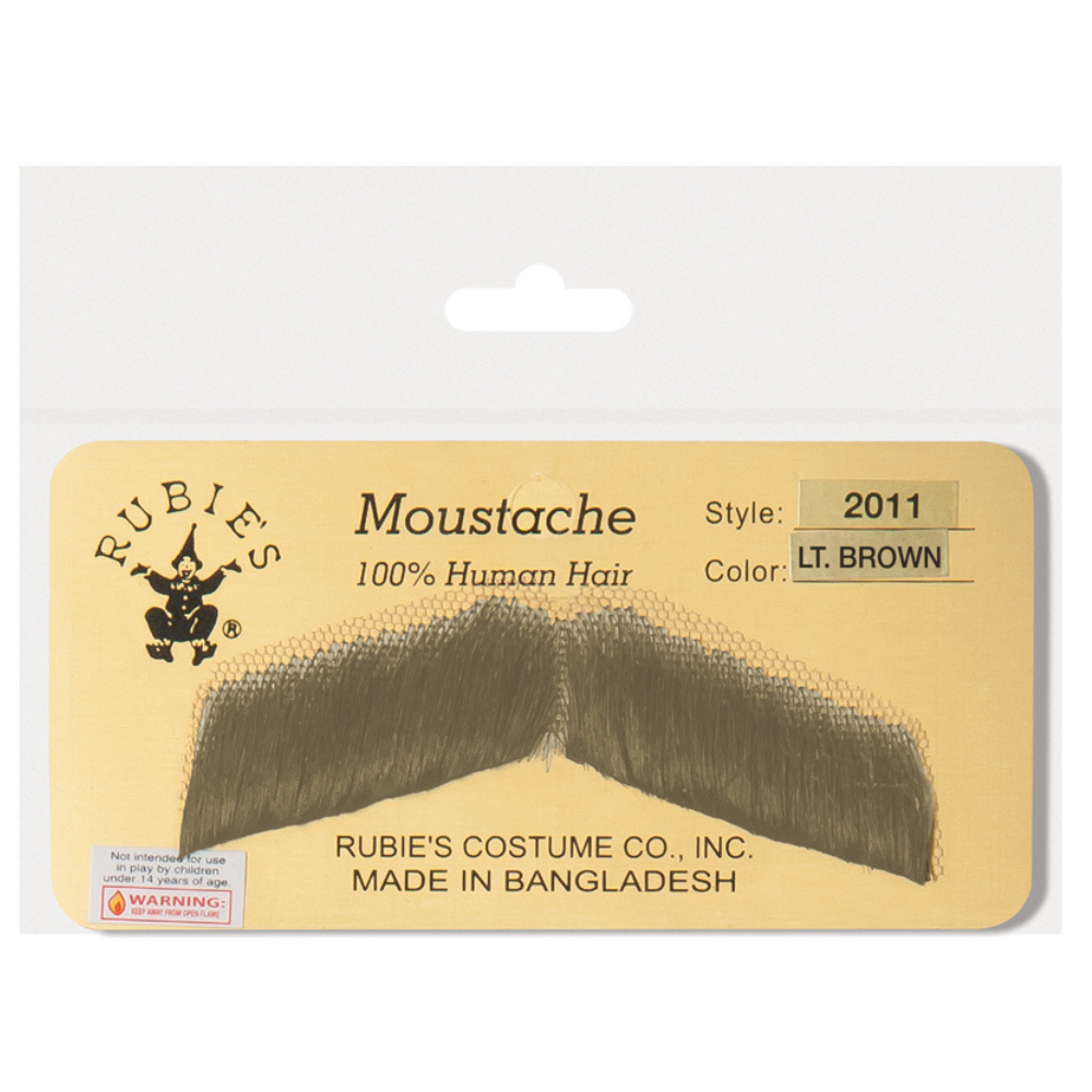 Professional Gents Moustache-Light Brown