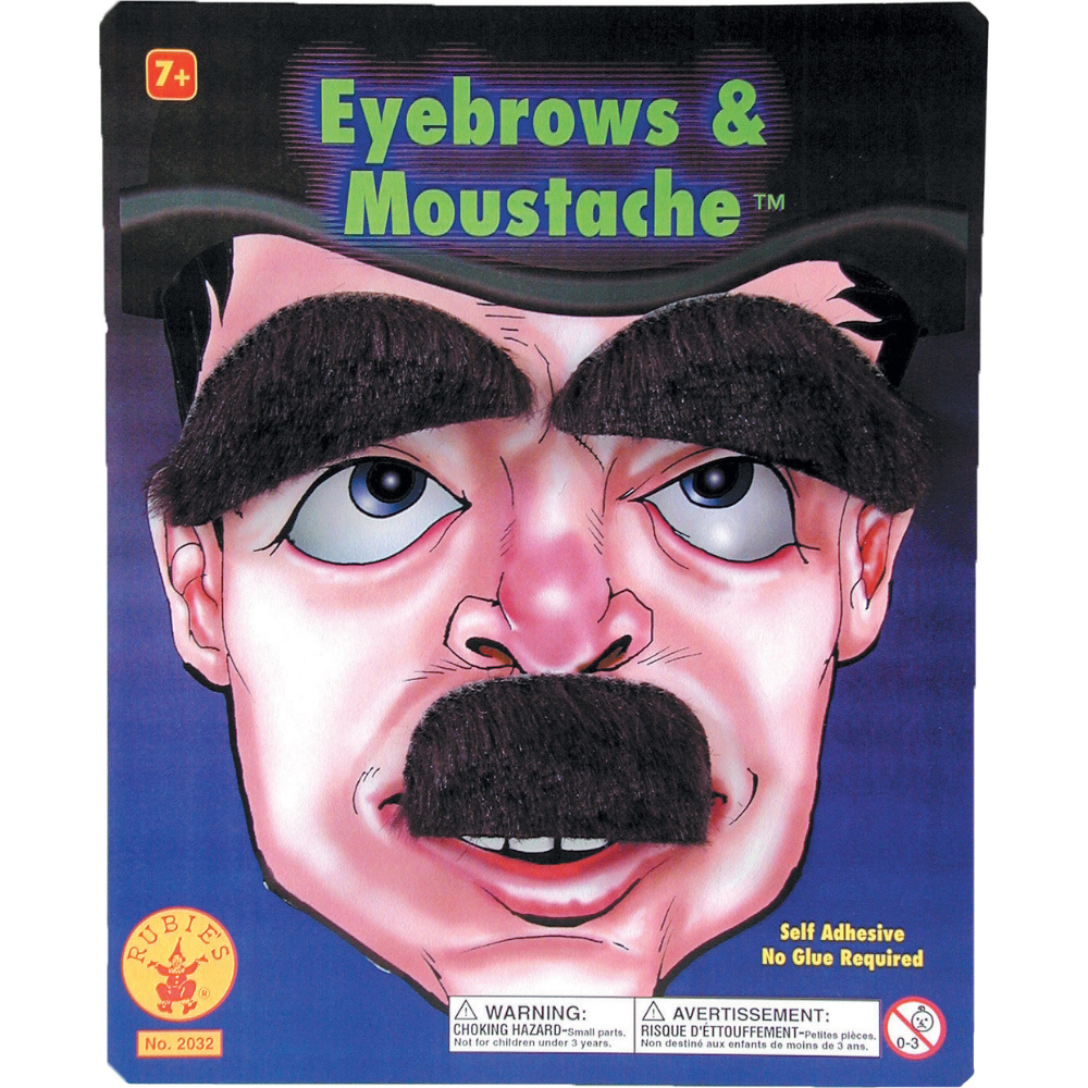 Small Mustache & Eyebrow Set