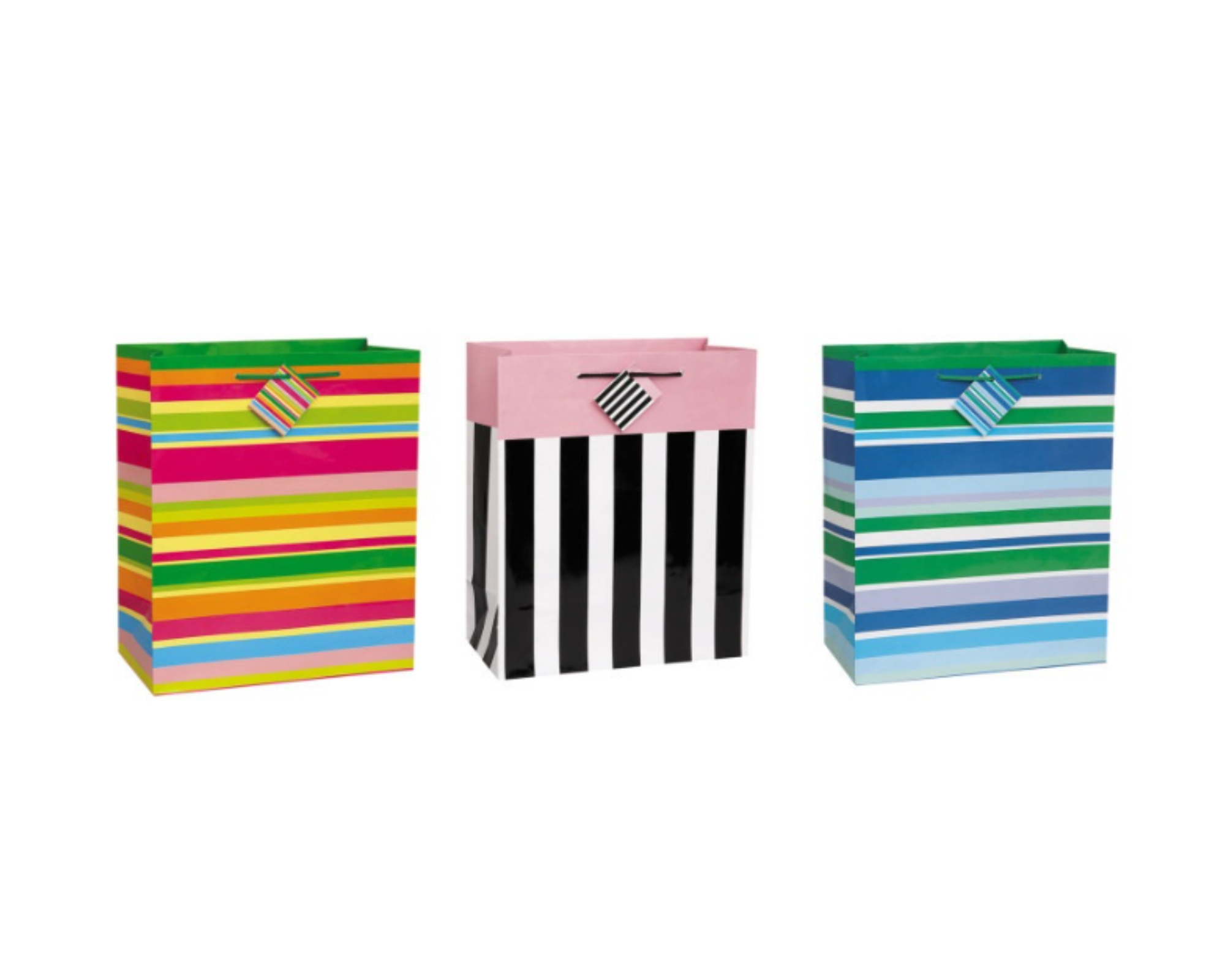 Party Stripes Large Gift Bag Assortment