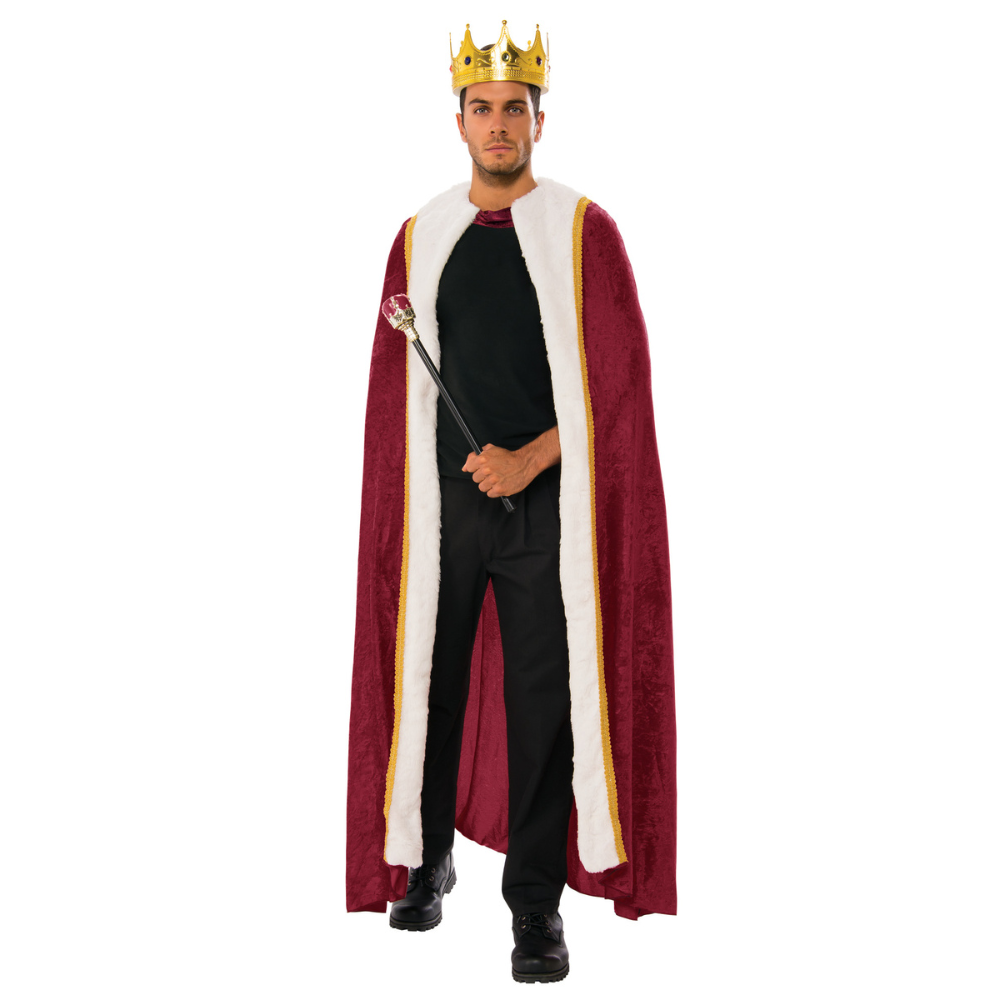 Velvet King's Robe Burgundy
