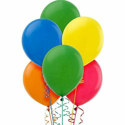 Amscan BALLOONS Assorted Color Latex Balloons 15ct, 12in