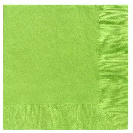 Amscan BASIC Big Party Pack Kiwi Green Lunch Napkins 125ct