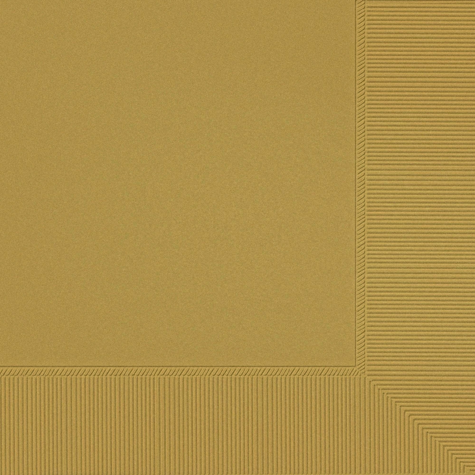 Amscan BASIC Gold - Beverage Napkins, 100 Ct.