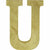 Amscan DECORATIONS Glitter Gold Letter U Sign