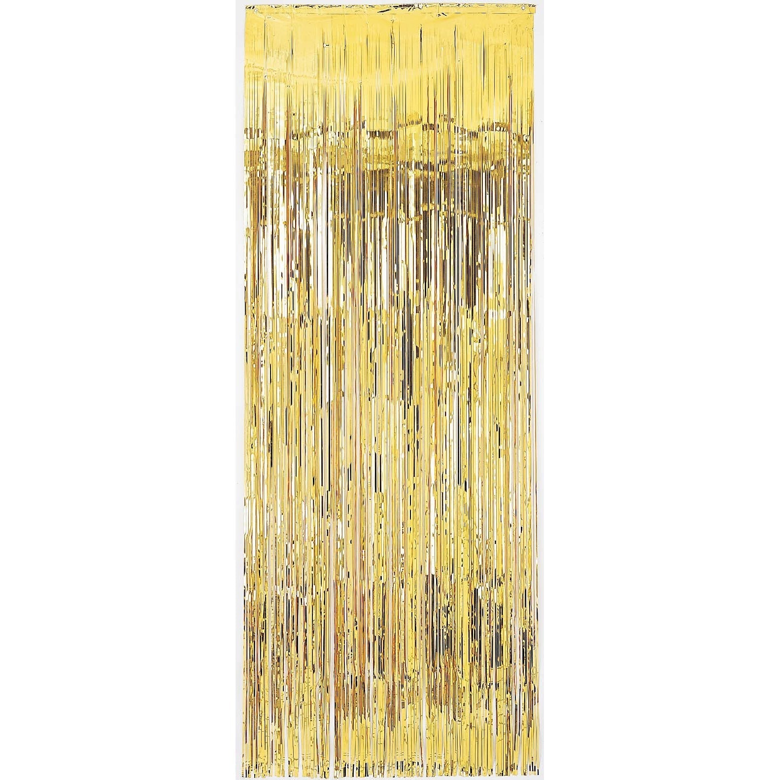 Amscan DECORATIONS Gold Metallic Curtain