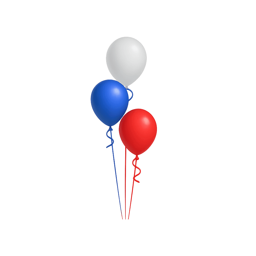 Balloon Tree 3 Cascading 18" Balloons - No Weight