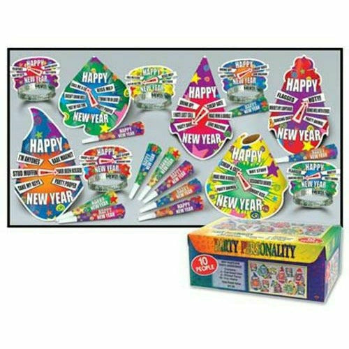 Beistle Company, INC. HOLIDAY: NEW YEAR'S Party Personality Asst for 10