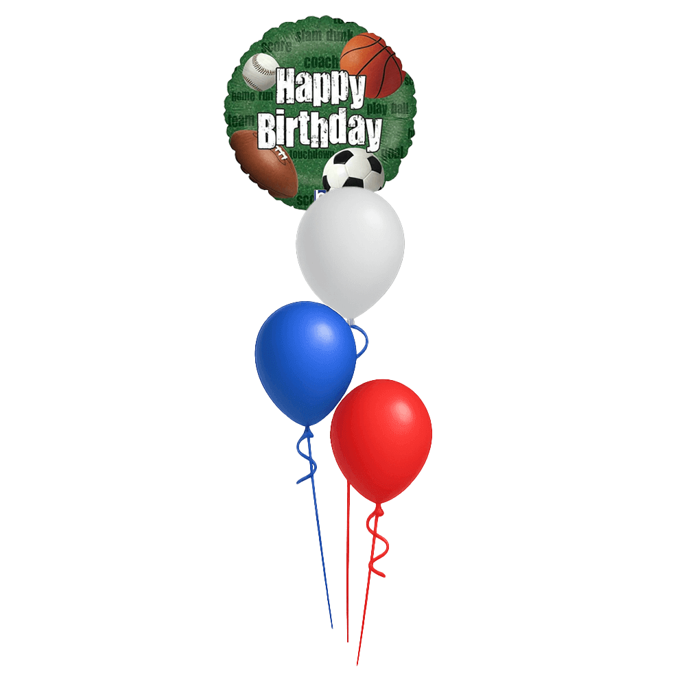 Birthday Balloon Tree 4 Cascading 11" Balloons - No Weight