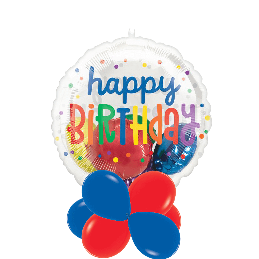 Birthday 9 Balloon Table Centerpiece