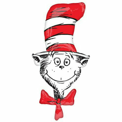 Burton and Burton BALLOONS 111 42" Dr. Seuss Cat in the Hat Foil
