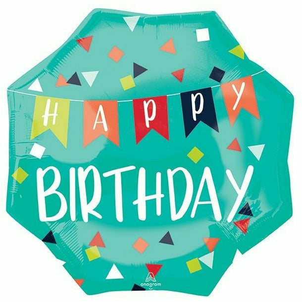 Burton and Burton BALLOONS 375 22" Happy Birthday Reason To Celebrate Foil