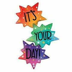 Burton and Burton BALLOONS F007 51" It's Your Day Shape Foil