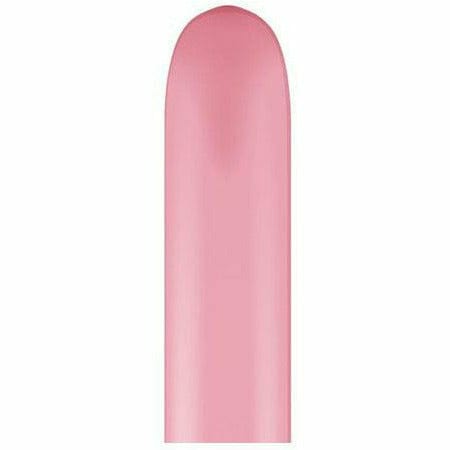 Burton and Burton BALLOONS Pink 260Q 2" x 60" Latex Balloons
