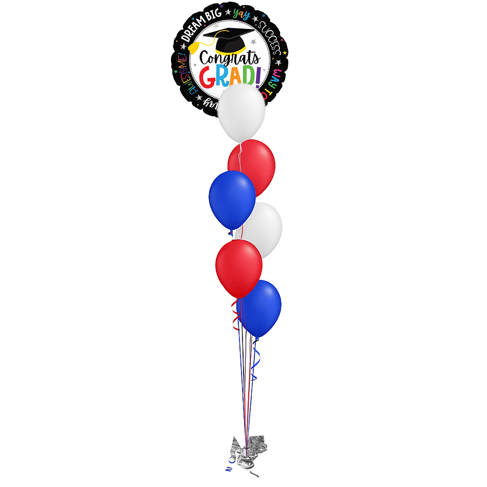 Graduation Balloon Tree 7 Cascading 11" Balloons