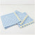 Meri Meri BOUTIQUE NAPKINS Daisy Edge Gingham Fabric Napkins - 4 Count