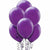 Nikki's Balloons BALLOONS Purple / Helium Filled Solid Color Latex Balloons 15ct, 12"