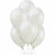 Nikki's Balloons BALLOONS White Pearl Latex Balloons 72ct, 12"