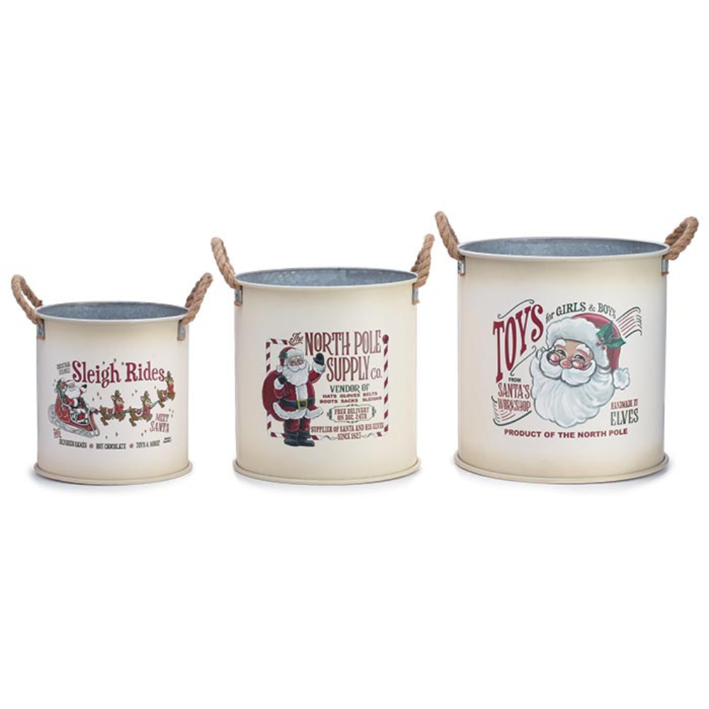 OL' SAINT NICK NESTED PLANTER SET