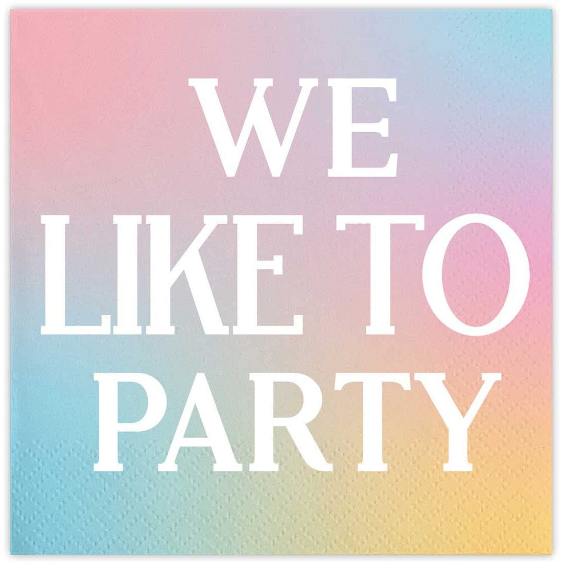 Slant Collections BOUTIQUE Beverage Napkin - We Like To Party
